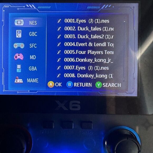 X6 Handheld Retro Video Game Console 3.5 inch Screen 20,000 Games - 32GB - Black - Picture 4 of 7